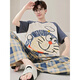 Chat man (miiow) pyjamas hommes d'été coton pur pantalon à manches courtes adolescents d'été grands enfants