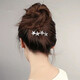 Geeignet für Kopfbedeckungen mit kleinem Haarvolumen, oberer Clip auf dem Hinterkopf, eleganter Dame Kopfbedeckung, halbgebundener Haarclip, süße Blätterclips
