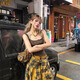 Modal suspender vest for women with chest pad suspender vest letter printing summer contrast color inside and outside wearing bow top