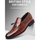 Yierkang Matte Costume Chaussures en cuir masculin Chaussures de mariage décontractées de brillance plate à semelle plate