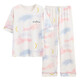 Hongdou (Hodo) summer pajamas for women pure cotton thin short-sleeved trousers student cute Korean style suit spring and autumn loose home clothing y9712 M code suggests 75-95Jin [Jin equals 0.5 kg]