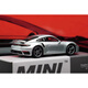 Mini GT Car Model 1:64 Porsche 911 Modèle de voiture en alliage Silver Turbo S [1/64 MINIGT Modèle complet # 695 Donnez une boîte de protection pour animaux de compagnie et de petits cadeaux