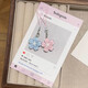 Romantic Jelly Sakura Mobile Chain Cute Girl Heart Gentle Translucent Flower Pendant Couple Best Friends School Bag Accessories 1 [Pink] + 1 [Blue]