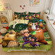 All-cotton cartoon cute bears appearing in children, boys and girls three-piece set student dormitory four-piece set customizable 3891V 135 bed (quilt cover 180220) four-piece set