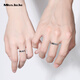 Miss JuJu PT950 platinum ring for men and women, platinum couple ring, wedding engagement ring, plain ring ring, live single, about 3.2g, more refunds based on actual delivery
