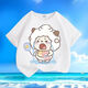 
Crying Lazy Sheep Summer New Printed Men and Women Small and Medium Children Short Sleeve T-shirt Pure Cotton Round Neck Casual Trend-SL Pink-KX698 Lazy 150 [Suggested height 140-150 cm]