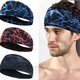 Turbante para masculinas que absorbe el sudor para el cinturón antiperspirante para hombres que corren diadema deportivo diadema de verano Diadema Diadema a prueba de sudor 9 Graffiti Grey