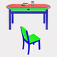 
Ziwu Dining Table Household Thickened Rock Table and Chair Combination Square and Round Dual-Use Dining Table 690#1.2m Table + Solid Wood Chair *4