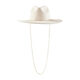 Mud Pie Women's Chain Fedora Hat Ivory, Ivory, One Size Ivory One Size