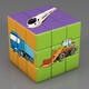 Oin Kindergarten Creative de tercer nivel Rubik's Cube Dinosaur Dinosaur de Animales Conjunto de fruta inteligente Rubik Regalo de Cube de Rubik Dinosaurio Cosas reales