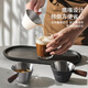 Mongdio coffee extraction cup wooden handle espresso cup coffee liquid cup stainless steel coffee liquid measuring cup with scale