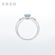 ENZO 18K gold aquamarine diamond crown ring for women EZV7274 No. 13