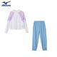 Mizuno Mizuno Children's Official Authentic Children's Clothing Summer New Sunproof Jacket Mosquito-proof Pants Set Two-piece Set for Older Children White Black 160 CM (85-100Jin Jin is equal to 0.5kg)