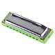 
HOHNER Germany and imported rockets Blues ROCKET AMP electroacoustic version 10 ten-orific harmonica for adult beginners AMP green rocket C-tuning PADDY scale bass belt 6