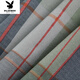 Playboy (Playboy) Sommer mittleren Alters und älteren Kurzärärmelen-Hemds Pure Cotton Lose Lose großer Daddys Plaid-Doppel-Taschenarbeit Top Tief Khaki 5009 5xl
