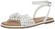 Steve Madden Girls' Shoes Meris Sandals, White White 2 Little Kid