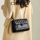 
CITICITY Bag Women's Bag Luxury One-Shoulder Crossbody Bag 2025 New Fashion Diamond Chain Bag Gift to Girlfriend 520 Gift Black (Exquisite Gift Box)