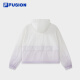 FILA FUSION斐乐潮牌梭织外套女2025夏新款渐变宽松凉感防晒上衣 薰蝶紫-PU M 165/84A/M