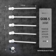 KG concealed electric towel rack fine copper hidden towel rod digital display hidden into the wall pre-embedded high-end customized villa 5 rods [electrophoresis white] full copper waterproof G688 hidden wire