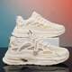 
Changxiang Huili men's shoes in summer new mesh breathable casual shoes soft sole running non-slip heightened sports trend dad shoes men F683 beige 42