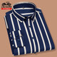 Classic Car Longärmedose Hemd für Männer 2025 Frühling Neues Anti-Falten-freies Business Casual Striped Shirt für Männer Eyc2101 11xl 3890-110jin [Jin ist gleich 0,5 kg]