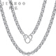 Junhong platinum necklace men's clavicle chain platinum necklace pt950 thick chain men's and women's O-shaped chain pendant length 51cm thick 3.3mm weight 19.1 0.1g
