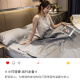 易旅隔脏睡袋旅行出差旅游床单被套枕套一体床上用品 灰色180*210