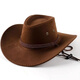 Red Dead Redemption peripheral cowboy hat American retro western hat with visor jazz British sun protection big brim hat black universal