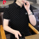 Pier Cardin Lapa Camiseta de manga corta para hombres 2025 NUEVA Camisa de seda de hielo de hielo de verano de verano Polo de alta gama Top 9902B Negro 2xl 140-155Jin [Jin equivale a 0.5 kg]