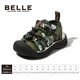Belle Children's Shoes Girls Sandals 2025 Summer New Children's Beach Shoes Boys Outdoor Breathable Sports Shoes Baotou Shoes Army Green 28 Foot Length 17.2-17.7cm