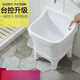 Mop pool balcony ceramic washing mop pool mop pool household bathroom automatic drainer high-foot basin pool 51 cm Taiwan control integrated molding (basket anti-blocking)