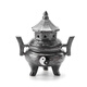 Miaopule Alchemy Furnace Cauldron Taishang Laojun Furnace Zen Tai Chi Bagua Plate Incense Furnace Home Indoor Aromatherapy Ceramic Incense Creative Chicken Wings Square + Jiamei - Rust Glaze Binary Ears Three Legs -