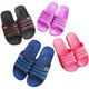 Huili Shanghai couple slippers bathroom summer boys anti-slip anti-odor slippers for women indoor breathable one-slip slippers Pink ladies 3523 39 Small suitable size 38