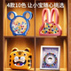 Boîte de collecte des dents pour enfants, boîte de rangement des dents de bébé, remplacement des dents, boîte commémorative, fille, collection de pertes de dents de rangement pour garçons et boîte de rangement, boîte de dents de bébé ours [couvercle de lait blanc]