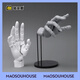Kotobukiya Cat Suitu House Künstler Support Item Hand-Movable Model Jiajia Mei Gaohao Spot Gray Brandneue Spot