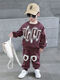 
G. DUCKKIDS boys spring and autumn sweatshirt set for children's spring clothes, fashionable and handsome spring long clothes, sports two-piece set, purple spring and autumn two-piece set, 14066Jin[Jin equals 0.5 kg], within 140 cm, equal to 140 cm, equal size