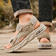 Huili Herrenschuhe, Luftkissensandalen, Herren Herbst neue Outdoor-Sportarten schnell trocknende Strandschuhe, Herren-Wandersandalen, Khaki [Luftkissen schnell trocknend] 39