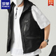 
ROMON 2025 summer new multi-pocket hooded men's vest men's Japanese loose work vest casual and versatile trend black [higher quality than peers] fast shipping XL recommendation [130-150Jin [Jin equals 0.5 kg]]