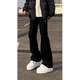 7 best products black scimitar jeans for men spring and summer American high street loose straight slim trousers for men DF-701 black XL