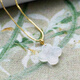 Wei Ci 18k gold plated natural Burmese jadeite A-grade ice four-leaf clover pendant pendant high-end light luxury necklace jade