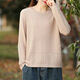 
Zhidou Dou 2025 literary solid color sweater for women loose and versatile trend, black 9901 model M Recommended 115-130Jin [Jin equals 0.5 kg]