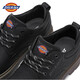 Dickies Herren -Freizeitschuhe Arbeitskleidung Business Lederschuhe Herren lässig Retro Britische Arbeitspeakschuhe schwarz 44