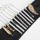 Él Jiagong Tie Clip Business Formal Wear Formal Simple Tie Buckle Men and Women's Professional Versión coreana Seguridad Gold y collar de plata L0603 Plata