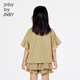 Jnby by JNBY Jiangnan Buyi children's short-sleeved shirt A-type loose summer girls 1P4211750 269/green khaki 100 cm