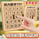 Magnétique numérique Huarong Puzzle Puzzle pour enfants Puzzle Thinking Formation Toys Sliding Development Intellectual Primary School Student Gift Strong Magnetic version Huarong Road [Troisième niveau 33]