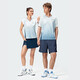 Kawasaki (KAWASAKI) badminton suit Feitian series men and women short-sleeved T-shirt competition tennis fitness training sports top men's T-shirt jade blue K2C02-C1017 L