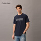 Calvin Kleinjeans25 Весна и летняя мужская повседневная пригородная припечатка CK Pure Print Pure Cotton Finted Forte Fort
