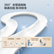 Wrigley toilet household small apartment large-pressure pumping high-efficiency water-saving and anti-odorproof one-piece easy to clean antibacterial silent toilet [small apartment jet siphon T32] 12609 305/300mm suitable for 290~380mm