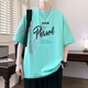 Boledi Teenager Sommer Baumwolle kurzärmelig T-Shirt Sommer 2025 Neuer Stil Handsome Boy Top für Junior High School und Highschool-Schüler 695 Schwarz (einzelne kurzärmelige) hohe Qualität 175 2xl empfohlenes Gewicht 140-160jin [Jin gleich 0,5 kg]