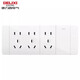 
Delixi 118 type switch socket, double control, three plugs and nine holes, single opening and fifteen holes, 1 opening and 9 holes, 1 opening and 9 holes, 691 gray---1 opening and 15 holes,